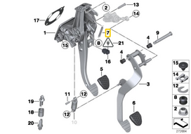 Bmw X3 F25 Stabdžių Pedalų Grąžinimo Spiralis Originalus 35216862915