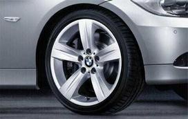 1x BMW Originalus Lydinio Ratas 18\" Žvaigždės Spindulio 189 Priekinis Ratlankis E90/91/92/93 36116768858