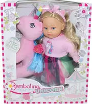 BAMBOLINA lėlė su pliušiniu vienaragiu Unicorn Dreams, 35cm, BD1260