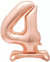 Vario spalvos pastatomas balionas - skaičius 4, 81 cm