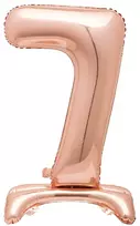 Vario spalvos pastatomas balionas - skaičius 7, 81 cm