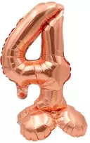 Vario spalvos pastatomas balionas - skaičius 4, 40 cm