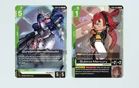 Bandai Tcg Gundam Card Game - Gundam Aerial Rebuild & Suletta Mercury