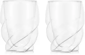 Bodum szklanki su podwójną ścianką Pavina Paris 0.27L 2 vnt Transparent