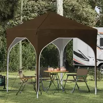 Pop-up šventinis palapinė 194 x 194 x 245 cm Taupe