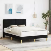 Lova Lovos rėmas su galvūgalio Juoda 140 x 190 cm Audinys