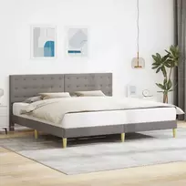 Lova Lovos rėmas su galvūgalio Taupe 180 x 200 cm Audinys