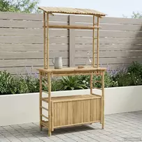 Lauko baro stalas Natūrali 110 x 50 x 210 cm Bambukas