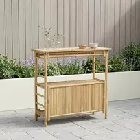 Lauko baro stalas Natūrali 110 x 50 x 105 cm Bambukas