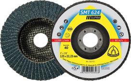 Žiedlapinis šlifavimo diskas KLINGSPOR SMT 624, 125x22,23mm - 40