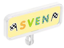 Kelio ženklai BIG Bobby Car License Plate 800056486, balta sp.