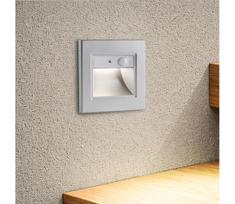 Brilagi - LED laiptų šviestuvas su jutikliu STEP LIGHT LED/1,5W/230V IP44 sidabro spalvos