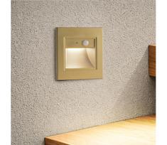 Brilagi - LED laiptų šviestuvas su jutikliu STEP LIGHT LED/1,5W/230V IP44 auksinis