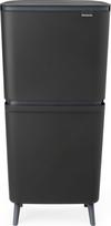 Brabantia Šiukšliadėžė SortUp Hi 20 + 25 l, tamsiai pilka