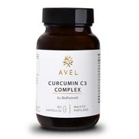 AVEL CURCUMIN C3 COMPLEX, Su BioPerine®, 60 kapsulių