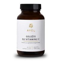 AVEL GELEŽIES BISGLICINATAS SU VITAMINU C, 90 kapsulių