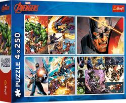 Trefl AVENGERS 4x250 det. dėlionių rinkinys
