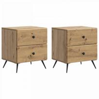Šalia lovos spintelė 2 pcs Artisano ąžuolo 43 x 34,5 x 47,5 cm
