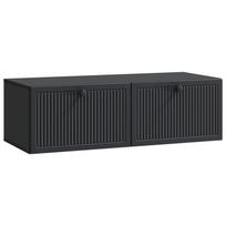 Sieninė TV spintelė Juoda 98 x 41 x 30 cm Apdirbta mediena