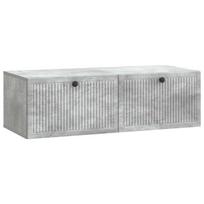 Sieninė TV spintelė Betono pilka 98 x 41 x 30 cm