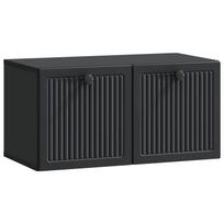 Sieninė TV spintelė Juoda 59,5 x 31 x 30 cm Apdirbta mediena