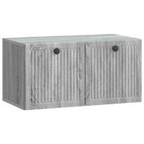 Sieninė TV spintelė Pilka sonoma ąžuolo 59,5 x 31 x 30 cm