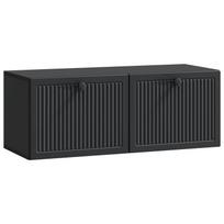 Sieninė TV spintelė Juoda 78,5 x 31 x 30 cm Apdirbta mediena
