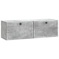 Sieninė TV spintelė Betono pilka 98 x 31 x 30 cm