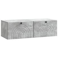 Sieninė TV spintelė Betono pilka 99 x 41 x 30 cm