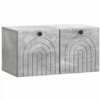 Sieninė TV spintelė Betono pilka 59,5 x 31 x 30 cm