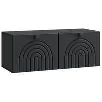 Sieninė TV spintelė Juoda 78,5 x 31 x 30 cm Apdirbta mediena