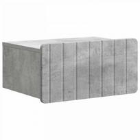 Sieninis naktinis staliukas Betono pilka 49 x 34,5 x 24 cm