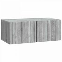 Sieninė TV spintelė Pilka sonoma ąžuolo 78,5 x 41 x 30 cm