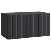 Sieninė TV spintelė Juoda 59,5 x 31 x 30 cm Apdirbta mediena