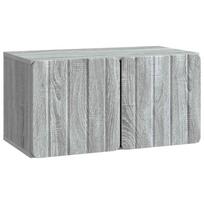 Sieninė TV spintelė Pilka sonoma ąžuolo 59,5 x 31 x 30 cm