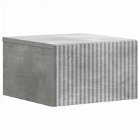 Sieninis naktinis staliukas Betono pilka 33 x 34,5 x 20 cm
