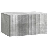 Sieninė TV spintelė Betono pilka 59,5 x 41 x 30 cm