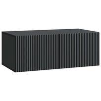 Sieninė TV spintelė Juoda 78,5 x 41 x 30 cm Apdirbta mediena