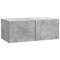 Sieninė TV spintelė Betono pilka 78,5 x 41 x 30 cm