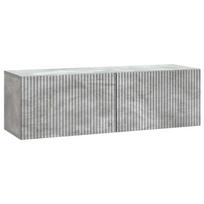 Sieninė TV spintelė Betono pilka 98 x 31 x 30 cm