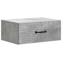 Sieninis naktinis staliukas Betono pilka 49 x 34,5 x 20 cm