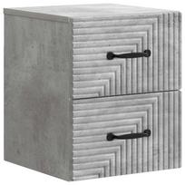Sieninis naktinis staliukas Betono pilka 34,5 x 33 x 40 cm