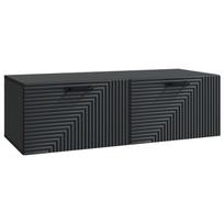 Sieninė TV spintelė Juoda 98 x 41 x 30 cm Apdirbta mediena