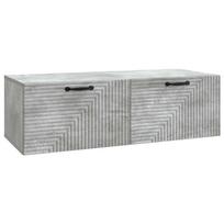 Sieninė TV spintelė Betono pilka 98 x 41 x 30 cm