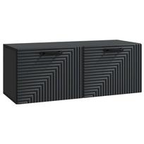 Sieninė TV spintelė Juoda 78,5 x 31 x 30 cm Apdirbta mediena