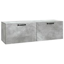 Sieninė TV spintelė Betono pilka 98 x 31 x 30 cm