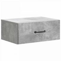Sieninis naktinis staliukas Betono pilka 49 x 34,5 x 20 cm