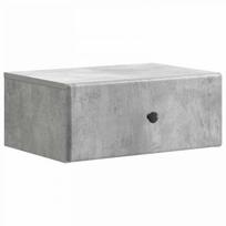 Sieninis naktinis staliukas Betono pilka 49 x 34,5 x 20 cm