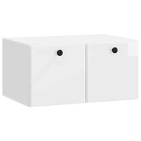 Sieninė TV spintelė Itin blizgi balta 59,5 x 41 x 30 cm