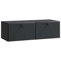 Sieninė TV spintelė Juoda 98 x 41 x 30 cm Apdirbta mediena